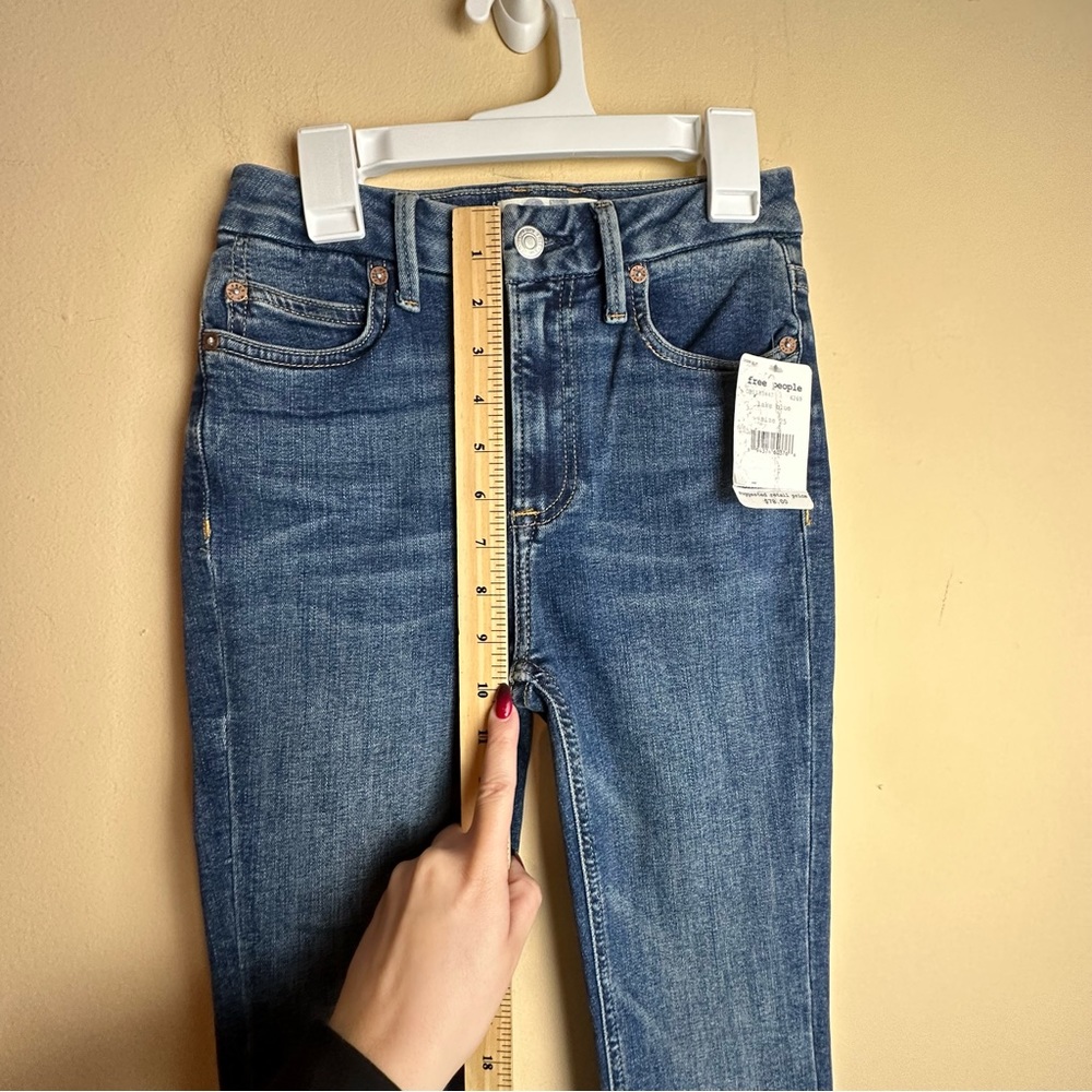 Free People NWT Montana Skinny Slim Leg Jeans in Lake Blue Women’s Size 25 - Picture 14 of 16